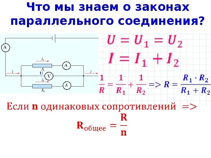 Запишите законы параллельного соединения. Законы параллельного соединения. Параллельное соединение проводников. Законы параллельного соединения проводников. Последовательное и параллельное соединение.