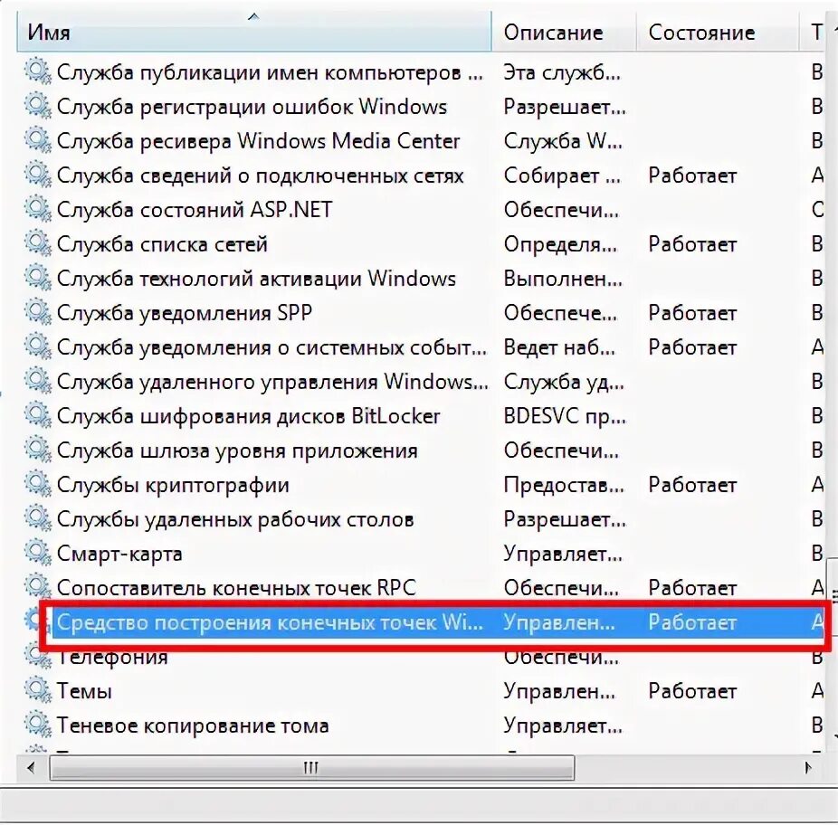 Построителя конечных точек windows audio. Средство построения конечных точек windows audio. служба построителя конечных точек windows. средство построения конечных точек windows audio как запустить. windows audio и ее службы.