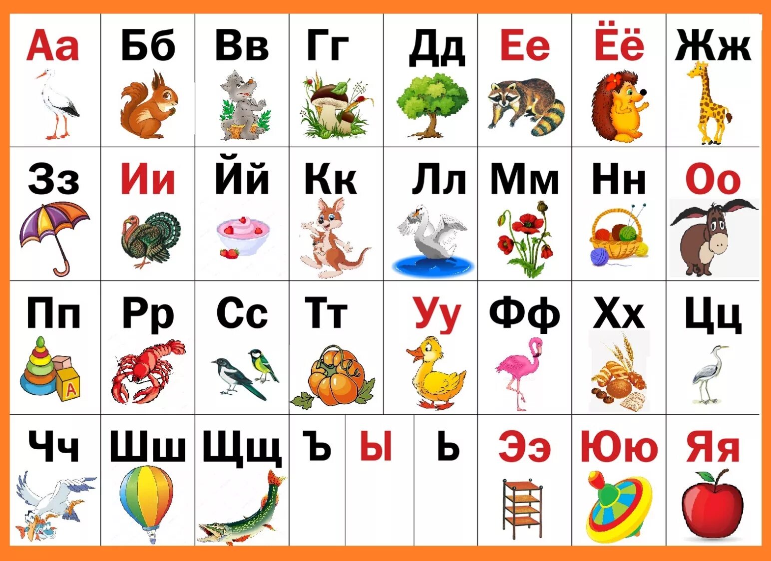 Учить азбуку русскую. Алфавит для детей. Алфавит русский для детей. Азбука в картинках. Алфавит в картинках.