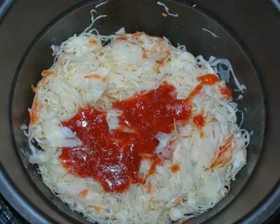 Капуста на пару с фаршем