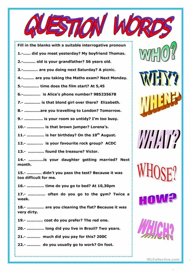 Questions words conversation. Вопросительные (interrogative pronouns). interrogative pronouns в английском. question words worksheets. wh questions exercises.