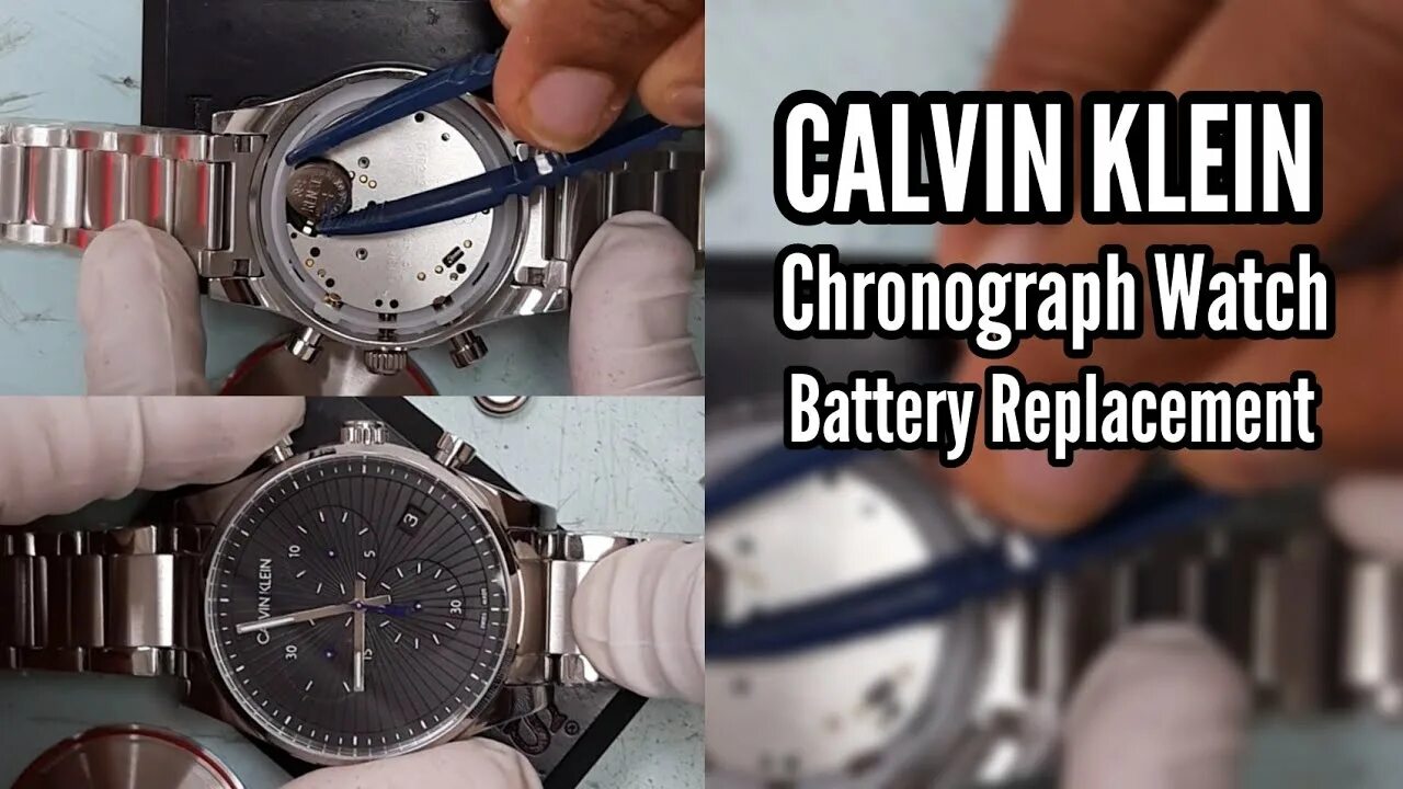 How To Change Battery a Calvin Klein CK Watch - YouTube