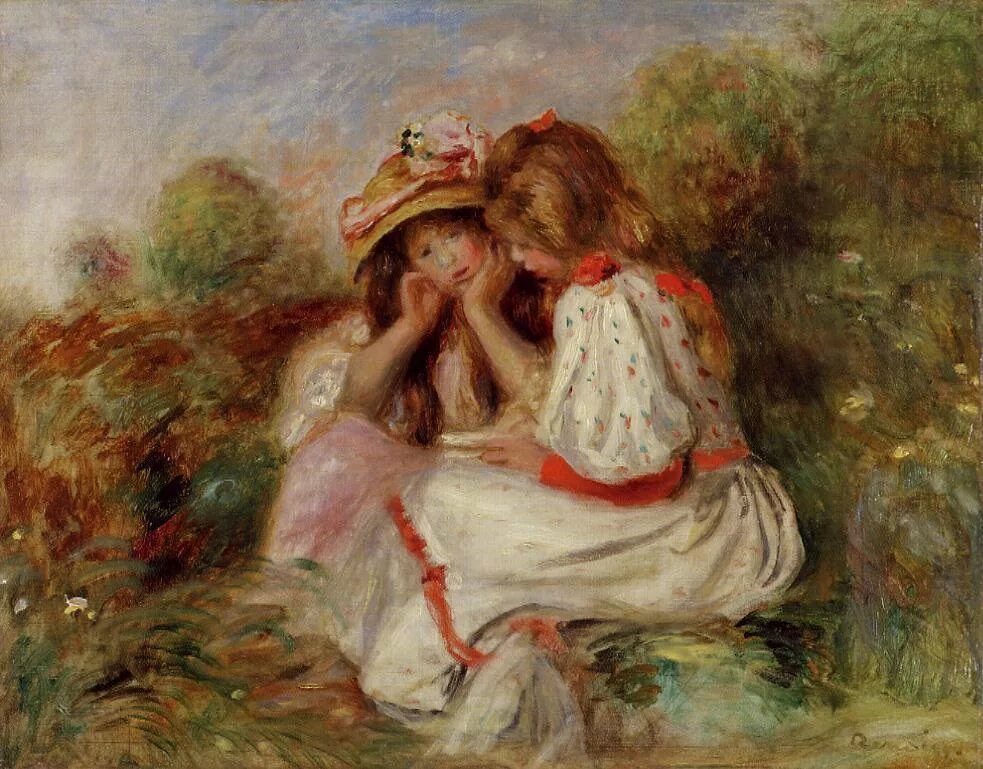 Пьер Огюст Ренуар картины. Художник Pierre Auguste Renoir. Ренуар прогулка 1906. Пьер Огюст Ренуар Импрессионизм. Художник пьер огюст ренуар картины