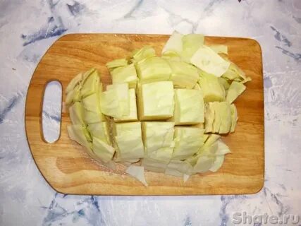 Нарезка капусты шашками