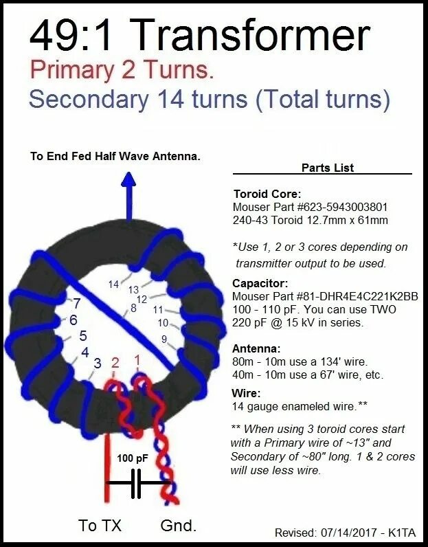 End Fed антенна 80-10 м. End Fed антенна 160 м. End Feed антенна на 80м. End Feed антенна 10-80 метров. End feed