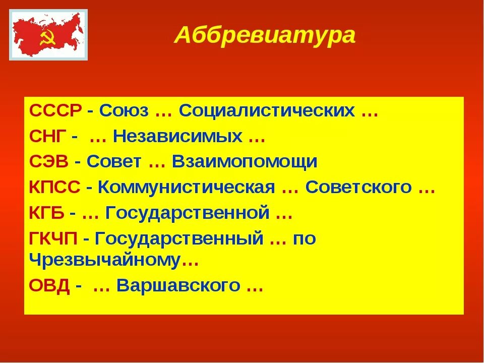 Году расшифровка аббревиатуры. Аббревиатура примеры. Сокращение названий. СССР расшифровка аббревиатуры. Аббревиатуры в истории 20 века.