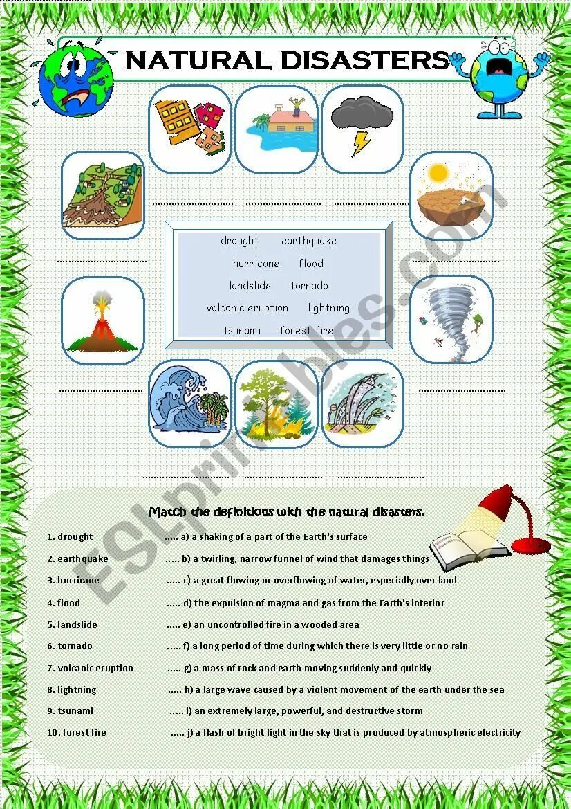 Disasters exercises. Задания natural Disasters. Природные катастрофы задания на англ. Worksheets стихийные бедствия. Стихийные бедствия на английском.