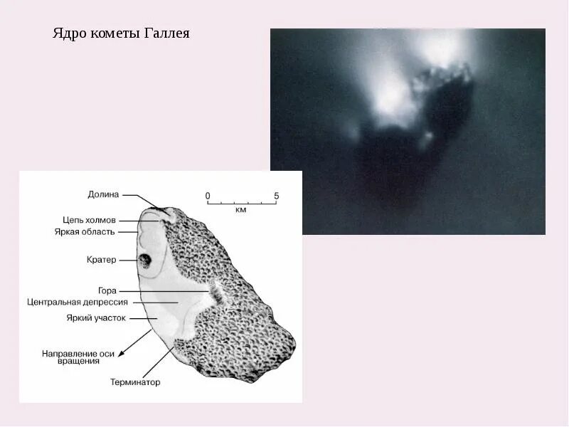 Цепь холмов. Состав ядра кометы. Состав кометы Галлея. Комета Галлея строение состав. Ядро кометы Галлея.
