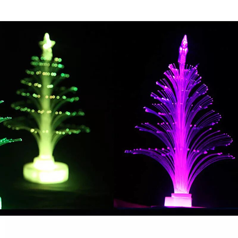 Елка новогодняя светодиодная с подсветкой. Led christmas light ночник. светящаяся елка &quot;led tree&quot; 48см. holiday classics 150-0604b ель оптоволоконная с разноцветными огнями. светильник елочка со светодиодными.