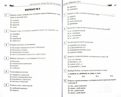 Русский язык а2 тесты