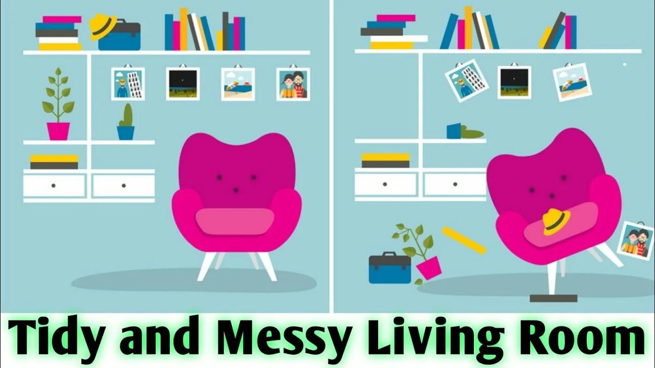 Messy tidy. Messy living room рисунок. порядок и беспорядок рисунок сравнение. в комнате порядок и беспорядок картинки для детей. комната в порядке и беспорядке векторная графика.