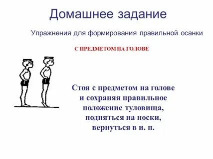 Значение гимнастических упражнений для сохранения правильной осанки