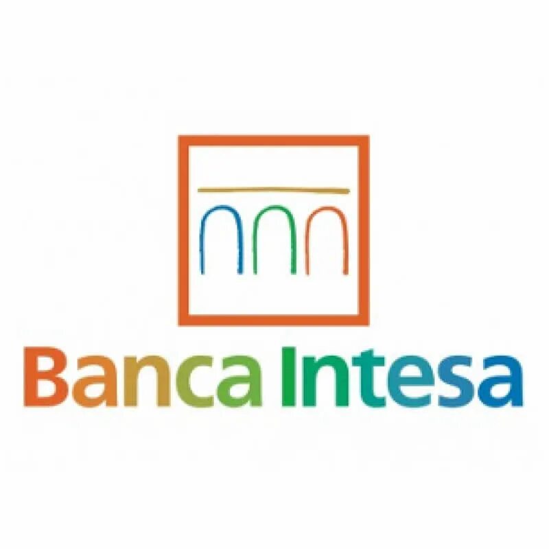 Интеза логотип. Banca-Intesa банк. Банк Интеза эмблема. Intesa Sanpaolo лого.