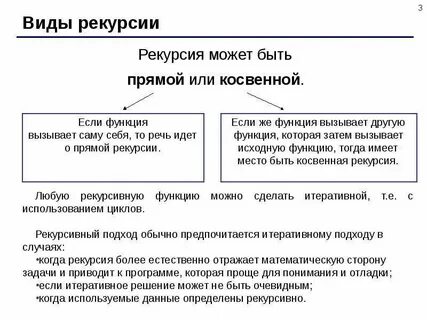 Рекурсивные задачи это