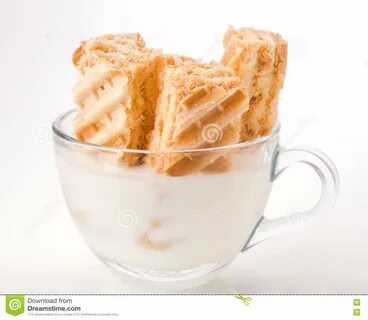 Biscuit Dipped in Milk Glass Cup Stock Photo - Image of group, milk: 751411...