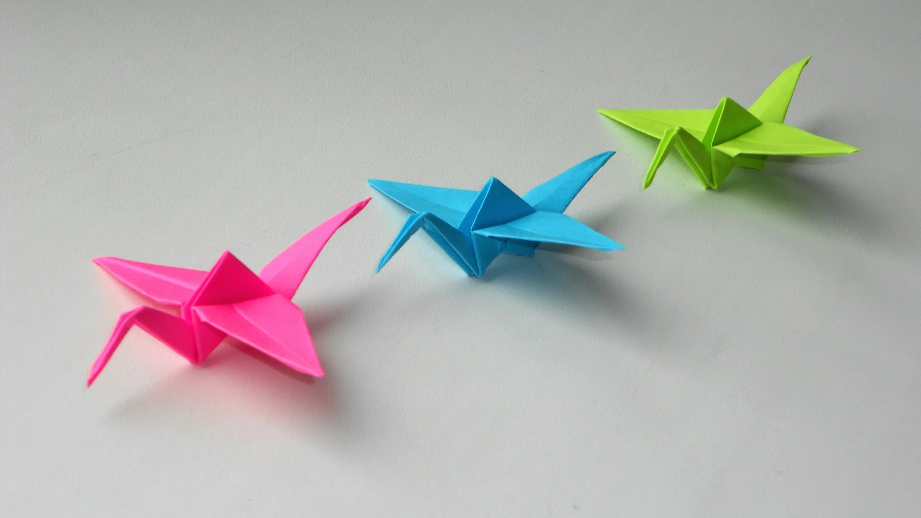 Оригами. Оригами Журавлик. Журавль оригами. Мастер класс оригами для детей.
