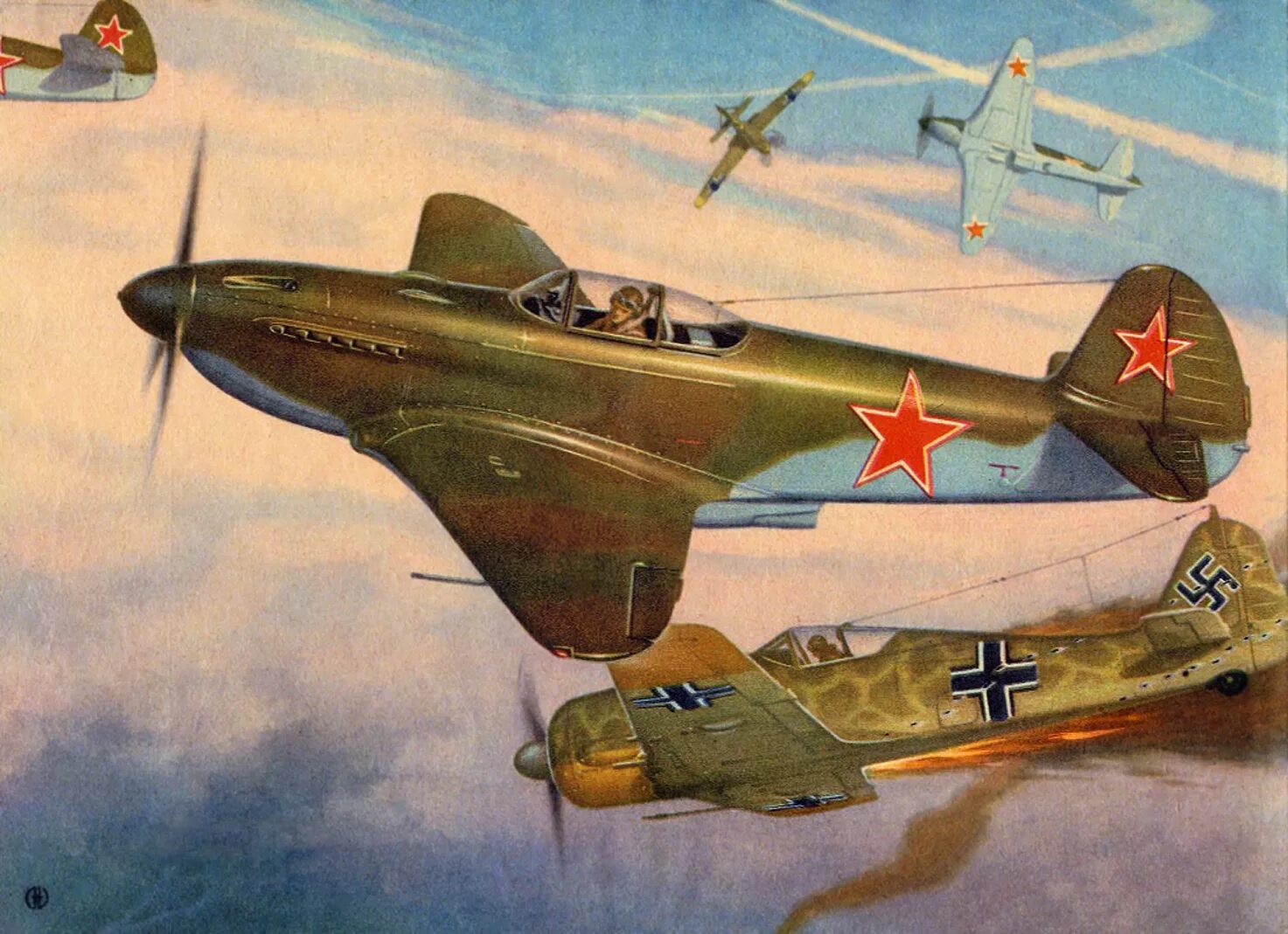 Советский самолет 1945. Самолёты Великой Отечественной войны 1941-1945. Истребитель як-3 СССР. Истребители второй мировой войны СССР. Советский истребитель второй мировой.