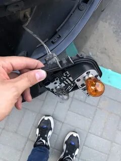 Замена лампы поворота рено