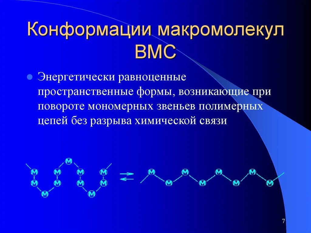 Конформация макромолекул ВМС. Конформация полимерных цепей. Конформации полимеров. Конформация молекул полимеров. Набухание биополимеров