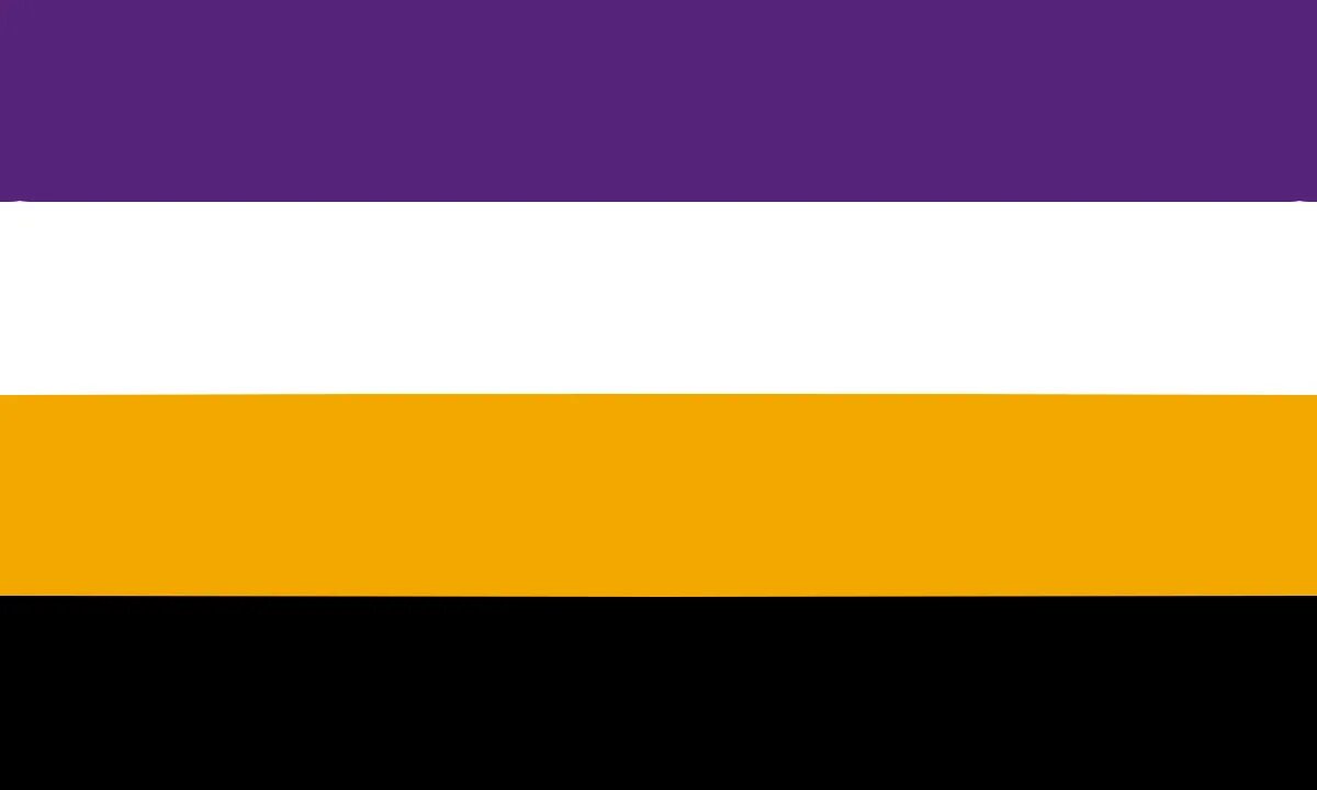 Non binary флаг. Небинарный флаг. Желтый белый фиолетовый флаг. Жёлтый белый фиолетовый чёрный. Желто черно фиолетовый флаг