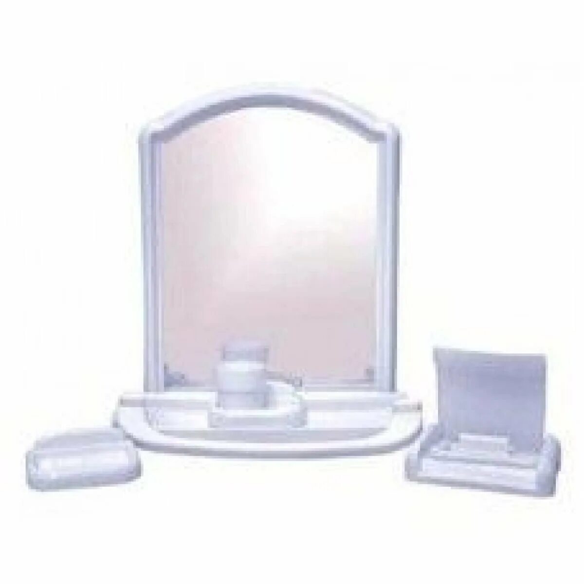 Зеркальный набор для ванной комнаты артикул РП-861. Зеркальный набор Orio белый. Набор для ванной с зеркалом