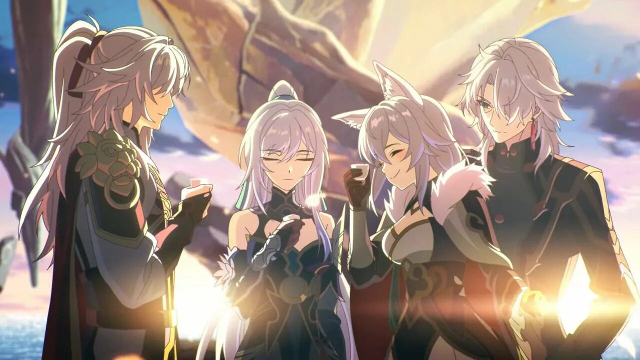Заоблачный квинтет хонкай. Цзинлю honkai star rail art. Хонкай импакт 3рд. Фантлия хср. Тейват геншин.