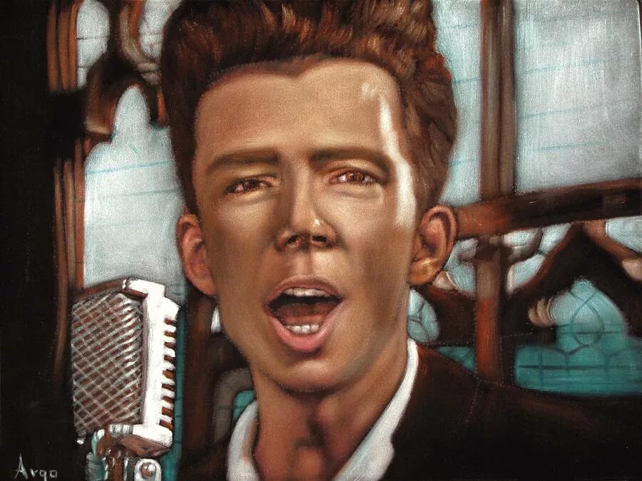 Рикролл звук. Rick Astley. Rick Astley RICKROLL. Rick Astley portrait. Rick Astley Painting.