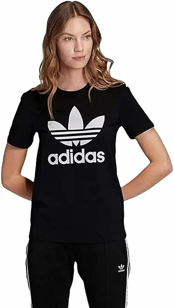 Футболка adidas Trefoil Black. Футболки женские адидас оригинал. Trefoil adidas женский. Футболка adidas Originals женская. Adidas woman