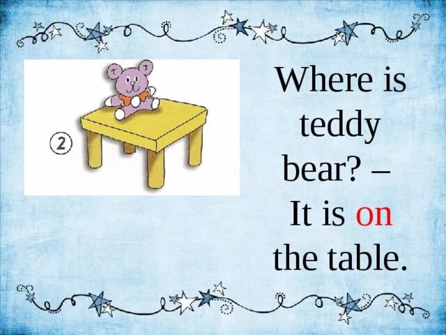 Where is the teddy