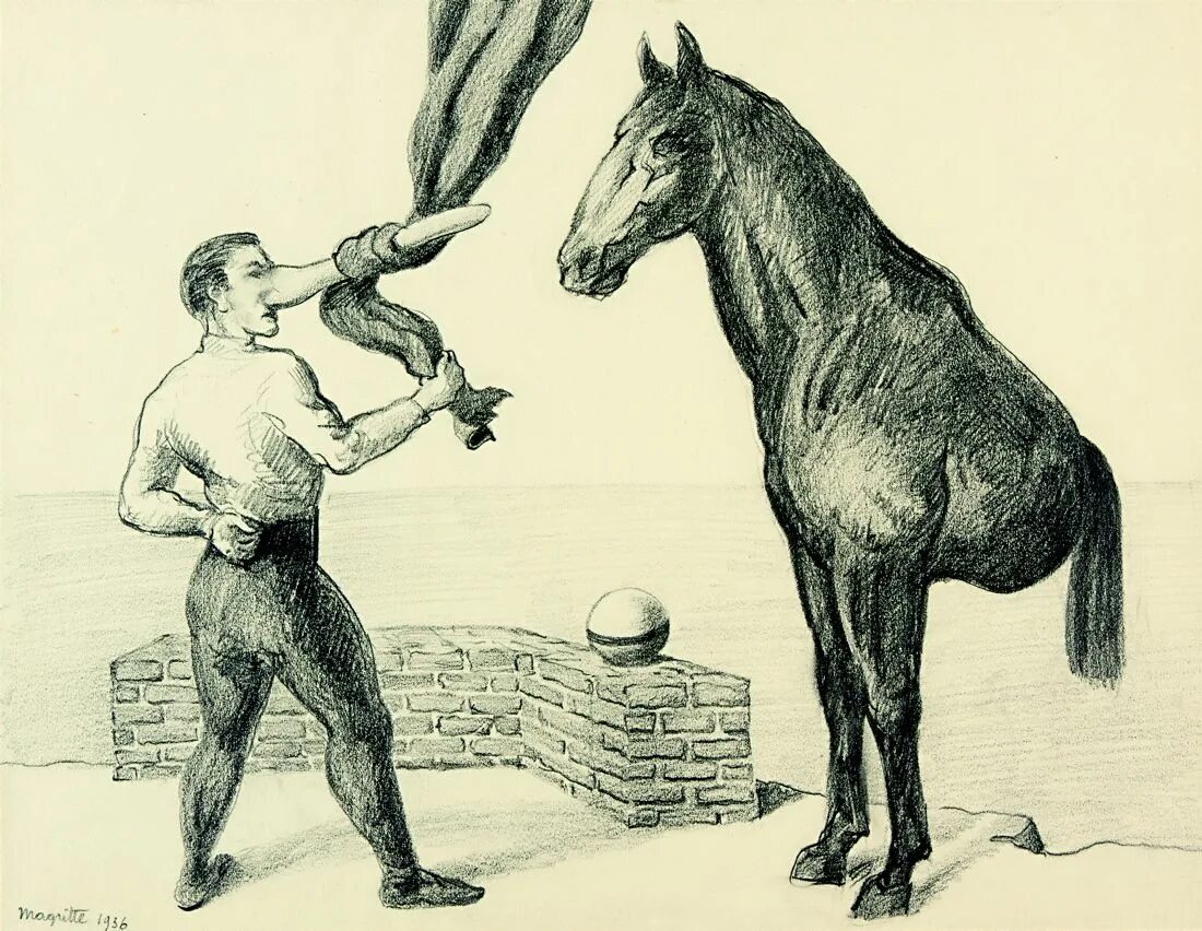 Рене Магритт лошади выбегающие из горящей конюшни. Рене Магритт картина с лошадью. Магритт женщина на лошади. Человек изображает лошадь.