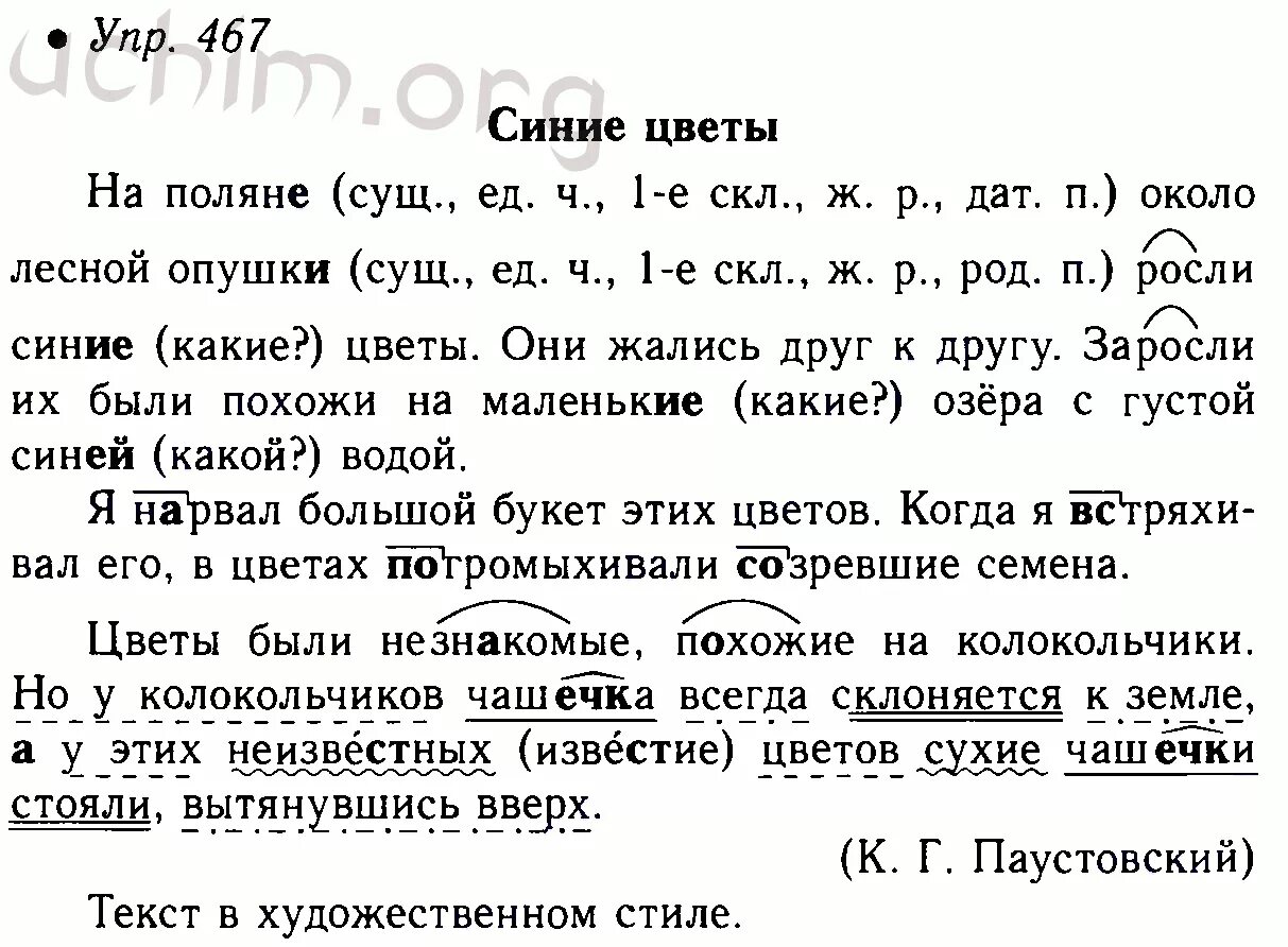 Русский язык 7 класс номер 467. Русский язык 5 класс номер 467. Русский язык 5 класс ладыженская. На Поляне около Лесной опушки.