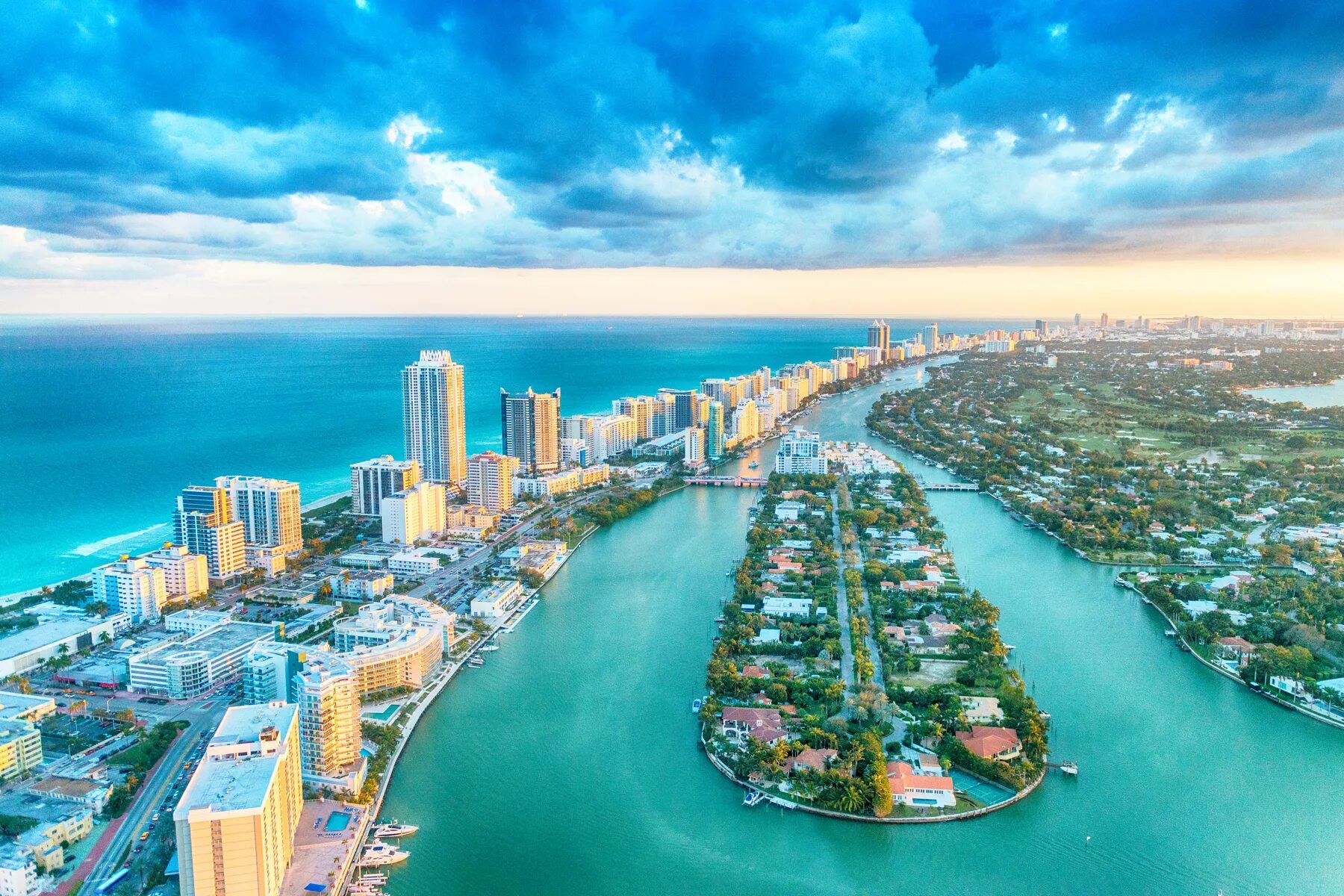 Download Miami Beach Park Aerial View Picture Wallpapers.com