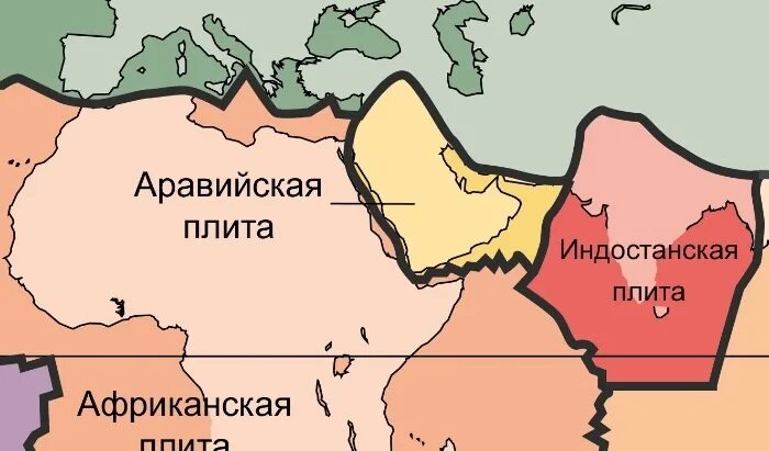 Когда индийская плита столкнулась с евразийской. Дальний восток стык литосферных плит. Евразийская тектоническая плита границы. Индостанская плита. Аравийская литосферная плита.