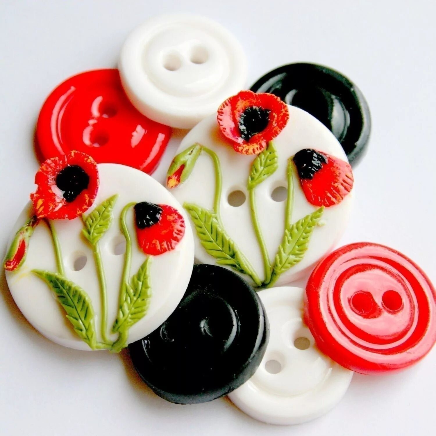 Button цветы