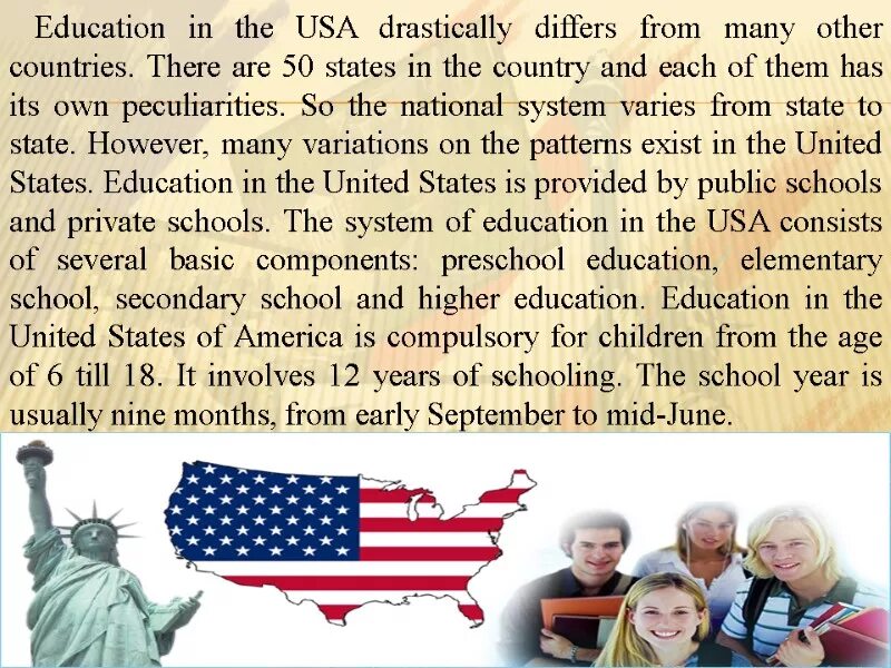 Educational System in the USA топик. Образование в США topic. Higher Education in the USA топик. School Education in the USA таблица.