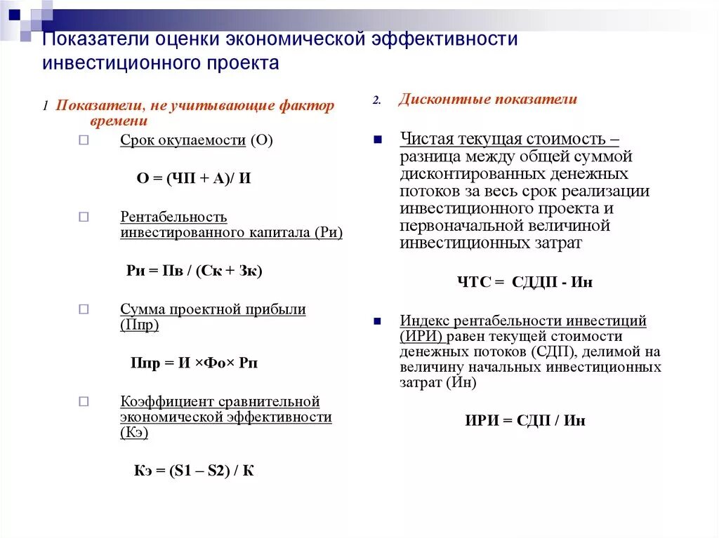 Показатели эффективности инвестиционной деятельности формулы. Основные показатели оценки эффективности инвестиций. Простые показатели оценки эффективности инвестиционного проекта. Оценка показателя коэффициента общей экономической эффективности. Методики оценки экономической эффективности