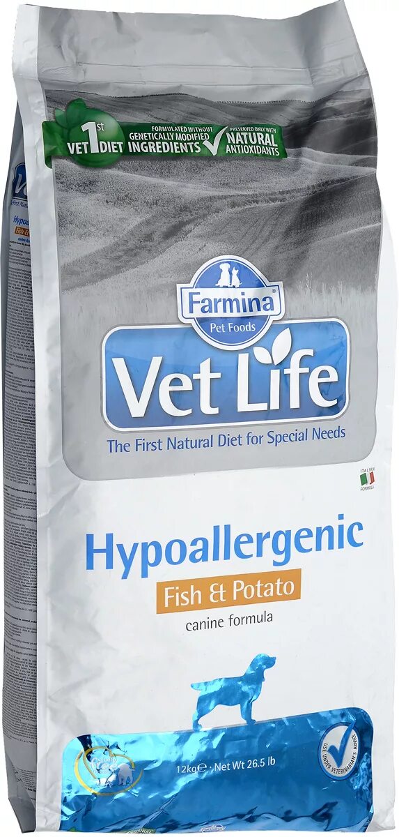 Vet life hypoallergenic для собак. Farmina vet Life Hypoallergenic Fish & Potato. Фармина картофель рыба корм для собак гипоаллергенный для собак. Vet Life корм для собак гипоаллергенный. Корм для собак vet Life Hypoallergenic.