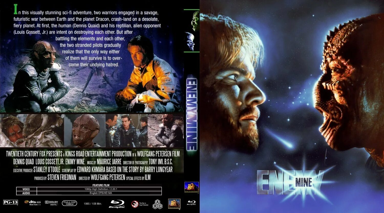 Враг мой 2 читать. Enemy mine 1985 обложка. Постеры враг мой - Enemy mine (1985). Обложка для двд враг мой (1985) Enemy mine. Обложка видеокассеты враг мой / Enemy mine (1985) VHS.