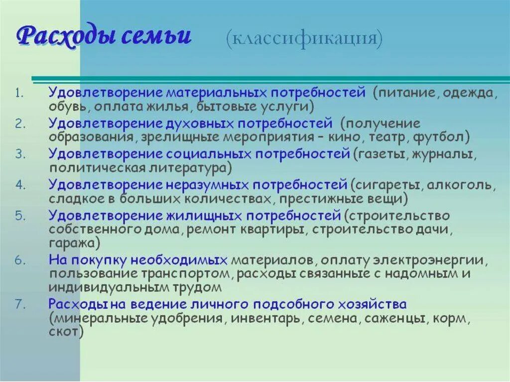 Классификация расходов бюджета семьи. Классификация доходов и расходов семьи. Лишние расходы семьи примеры. Классификация расходов семейного бюджета.