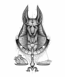 Анубис - древнеегипетское божество, связанное с погребением. 