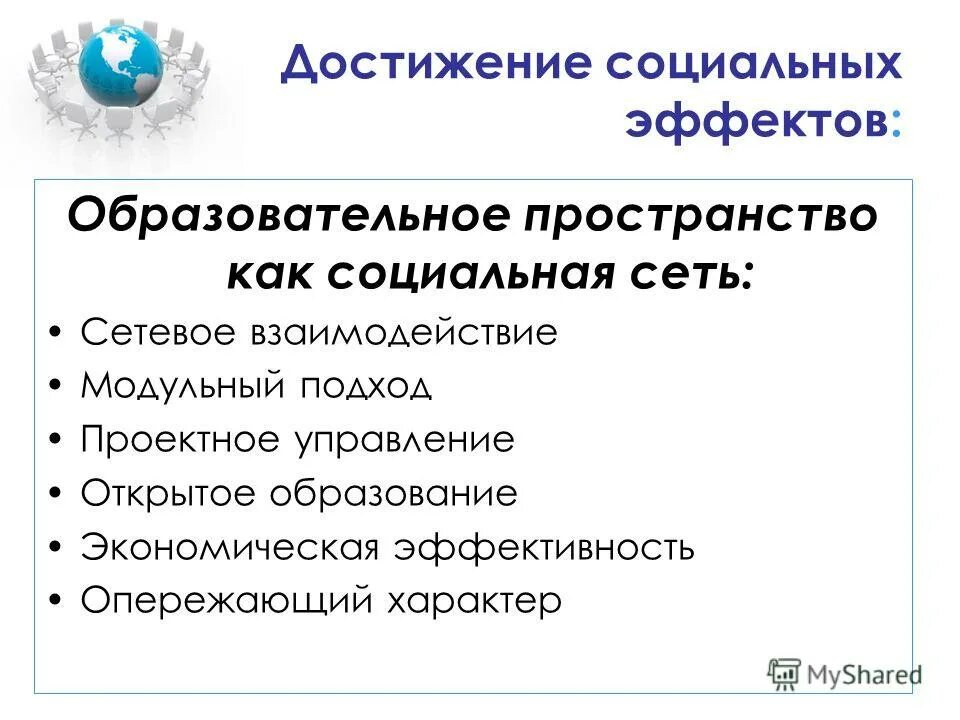 Достижения социального эффекта