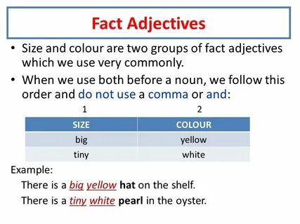 Fact examples