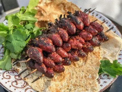 Рецепт шашлыка из сердечек на мангале