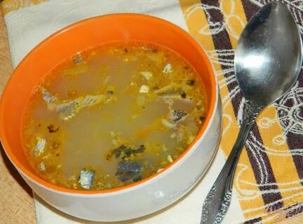 Картофельный суп с консервами