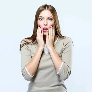 Изумленная девушка