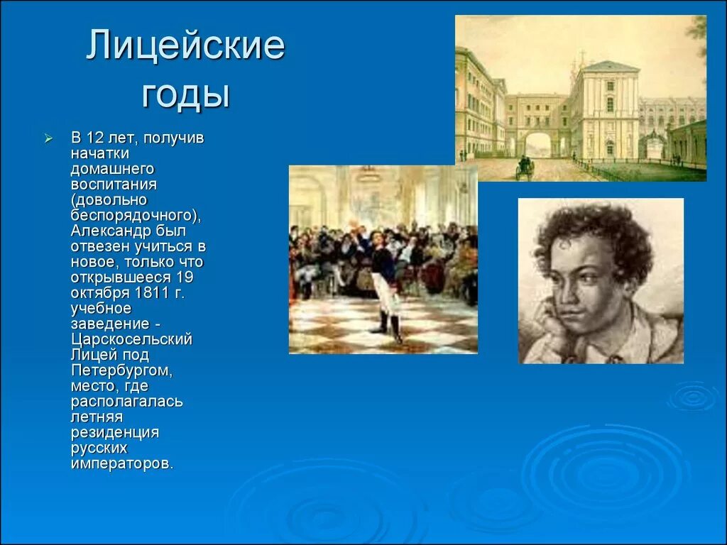 пушкин краткая биография. биография пушкина. в 1811 году пушкин поступил в. студенческие годы. история александра сергеевича пушкина.
