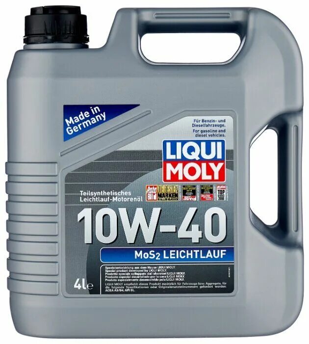 Моторное масло liqui moly leichtlauf. Liqui Moly mos2. Моторное масло Ликви моли 10w 40. Mos2 Leichtlauf 10w-40. Моторное масло Ликви моли 10w 40 полусинтетика.