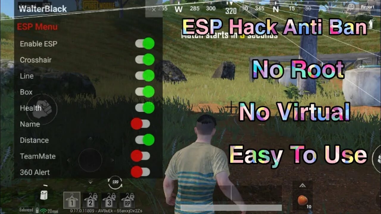 Esp hack. Pubg mobile hack.