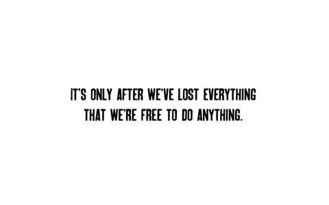I think we re lost