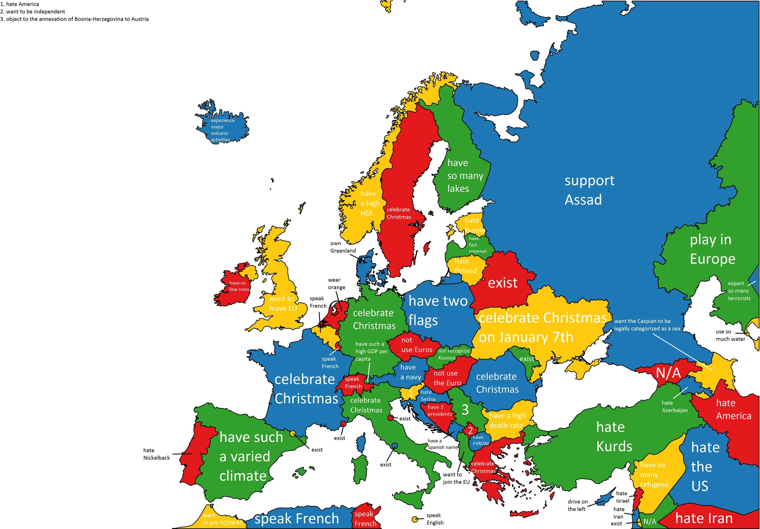 Карта - Европа. Страны Европы. Политическая карта Европы. Политическую карту Европы. Most european countries
